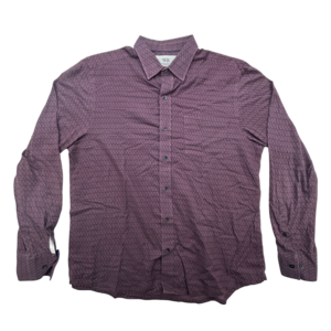 WRK Shirt Mens Medium Reworked Geometric Pattern Button Up Long Sleeve